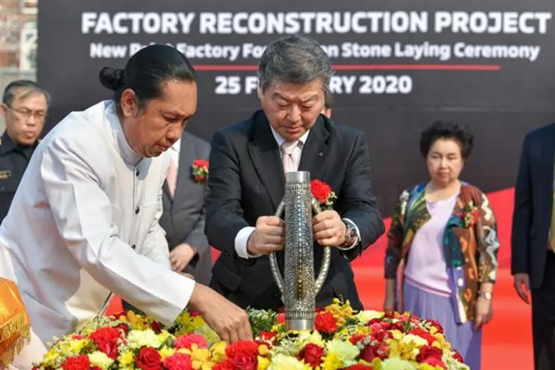 มิตซูบิชิ มอเตอร์ส ประเทศไทย วางศิลาฤกษ์ ก่อสร้างโรงพ่นสีเป็นมิตรกับสิ่งแวดล้อมแห่งใหม่