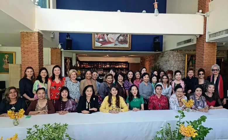 2022 INTERNATIONAL WOMEN'S CLUB OF THAILAND PRESIDENT HOSTS FIRST BOARD MEETING & LUNCHEON AT INDUS RESTAURANT