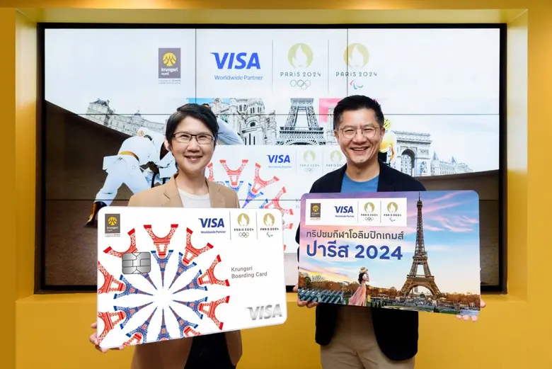 "กรุงศรี" แทคทีม "วีซ่า" พาเชียร์ โอลิมปิก เกมส์ ปารีส 2024 ที่ฝรั่งเศส กับบัตร Krungsri Boarding Card และบัตรกรุงศรี เดบิต