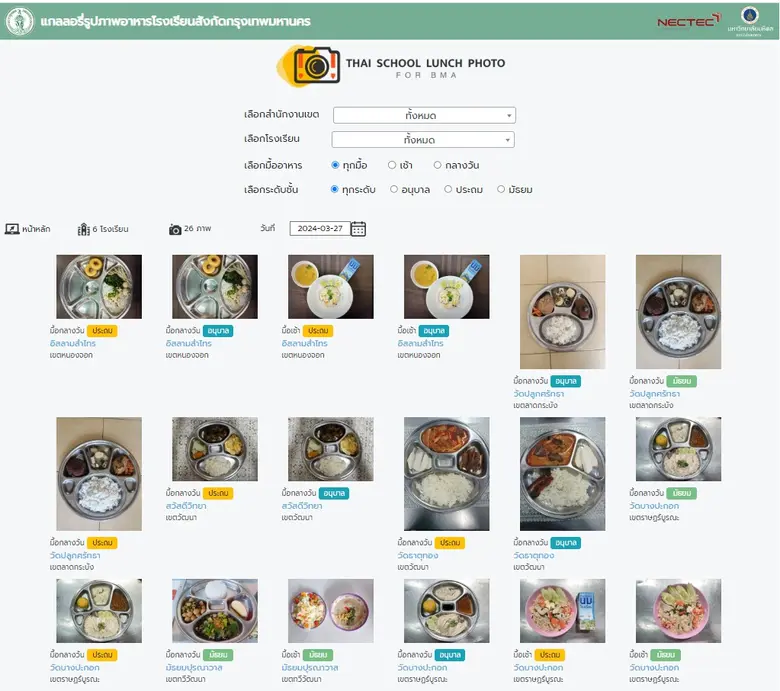 กทม.สนับสนุนค่าอาหารกลางวันตามมติ ครม.ตรวจสอบคุณภาพอาหารผ่านระบบ Thai School Lunch for BMA