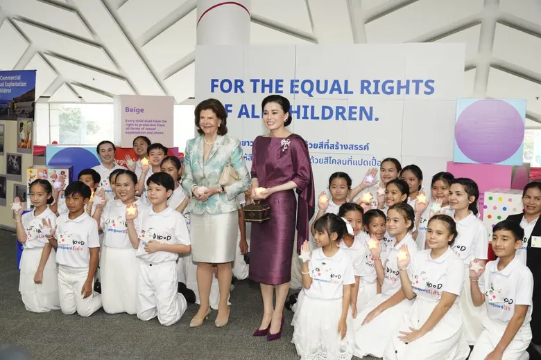 Swedish, Thai Queens Attend Child Protection Summit Bangkok 2024 World Childhood X SafeguardKids Support 3 Ministries' MOU on Protection of Thai Children from Online, Offline Sexual Exploitation