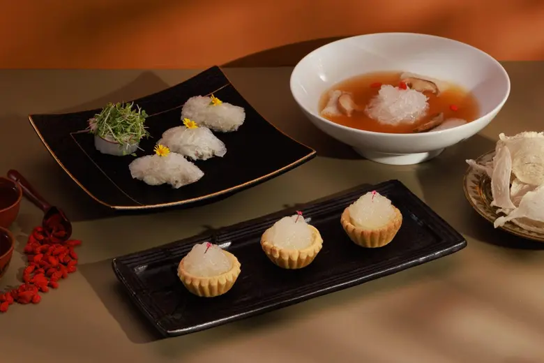 Opulent bird's nest menu at Summer Palace