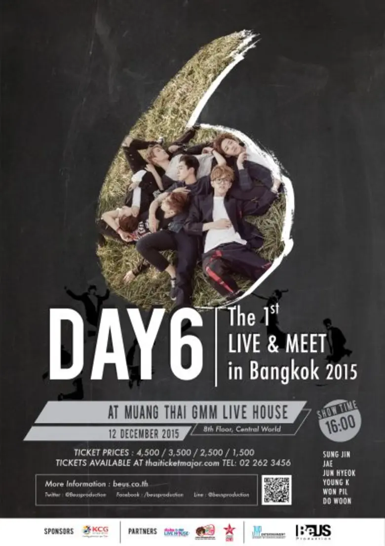 ใกล้เข้ามาแล้วสำหรับงาน"DAY6 The 1st Live...