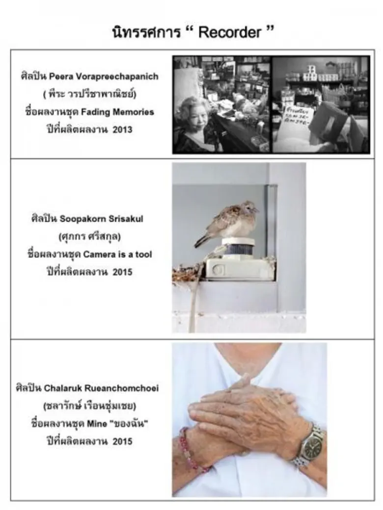 Recorder นิทรรศการภาพถ่ายร่วมสมัย ศิลปิน ...