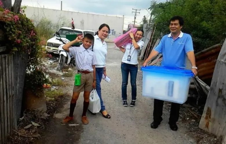 กองทุนบัวหลวงให้ความช่วยเหลือด้านการศึกษาแก่เด็กชายมารุต เนียมสวัสดิ์