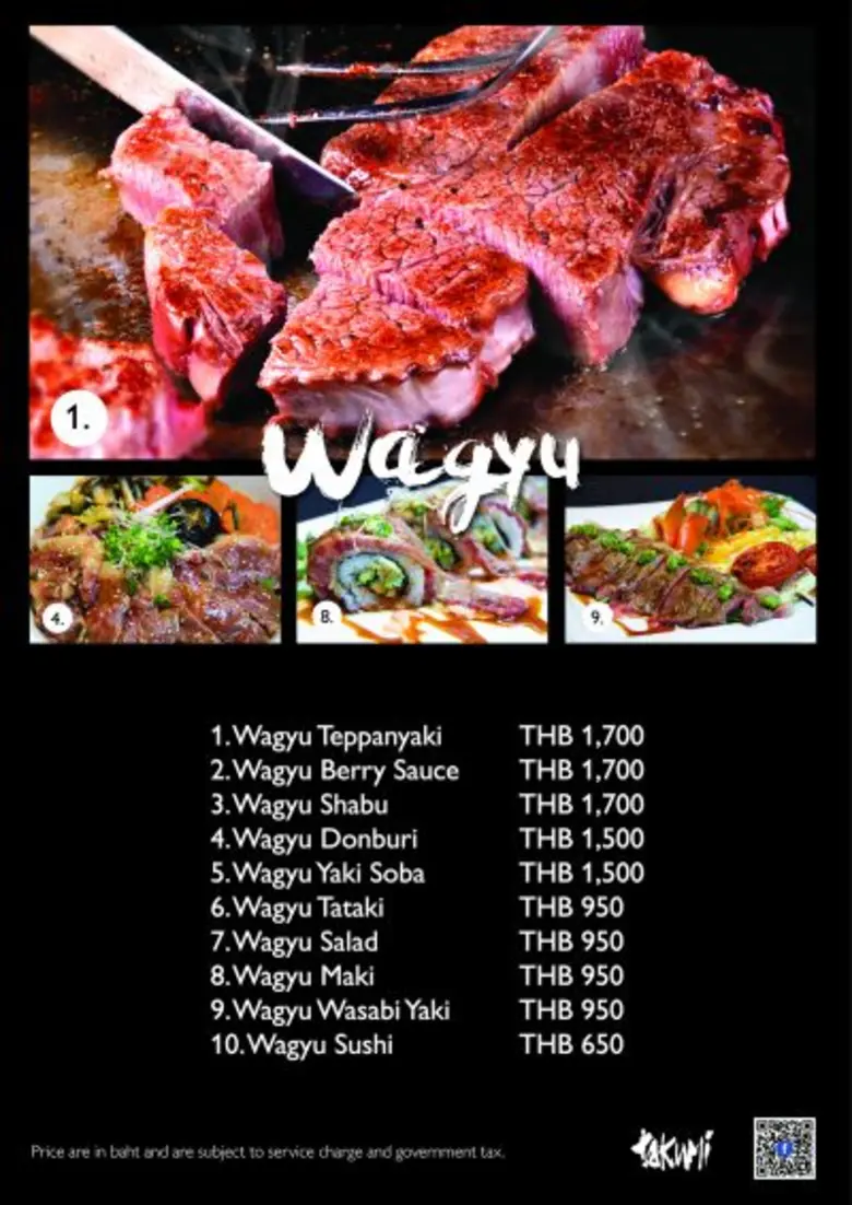 ชวนชิม “สุดยอดเนื้อวากิว” ณ ทาคูมิ