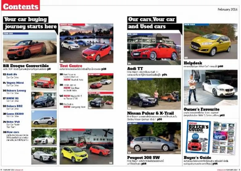 นิตยสาร WHATCAR? Thai Edition ฉบับที่ 31 เดือนกุมภาพันธ์ 2559 วางแผงแล้ววันนี้