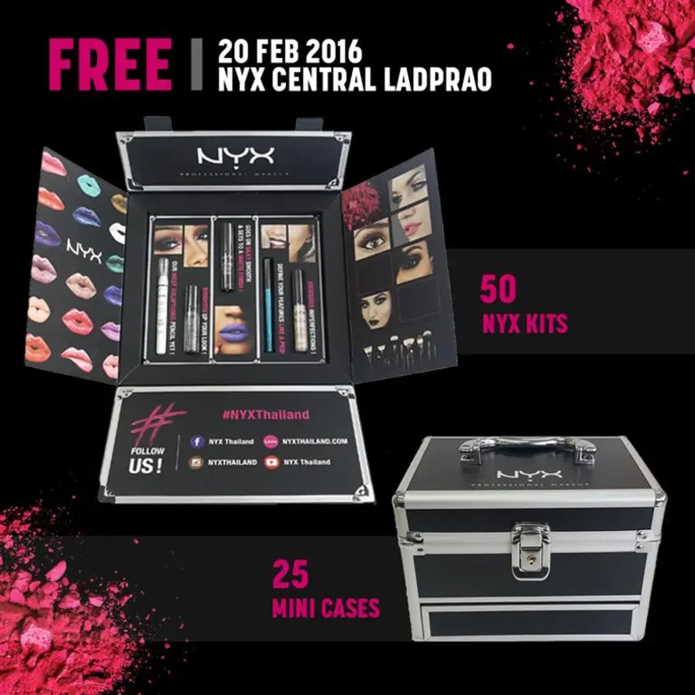 NYX แบรนด์โปรเฟสชั่นแนลเมคอัพจากแอลเอ ประเทศสหรัฐอเมริกา ฉลองเปิดเค้าเตอร์ใหม่ที่เซ็นทรัลลาดพร้าว