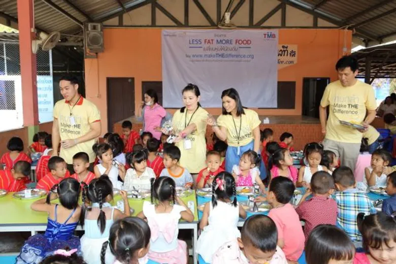 ทีเอ็มบี รวมพลัง Make THE Difference ในแคมเปญ “เปลี่ยนหุ่น ให้น้องอิ่ม” มอบอาหาร 21,350 มื้อ ให้เด็กขาดแคลนในชนบท