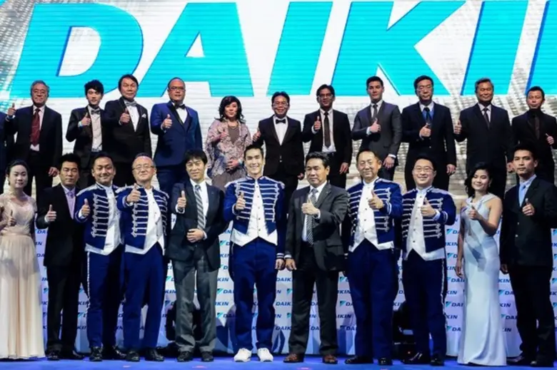 Takayoshi Miki (1st row, 4th left), presi...