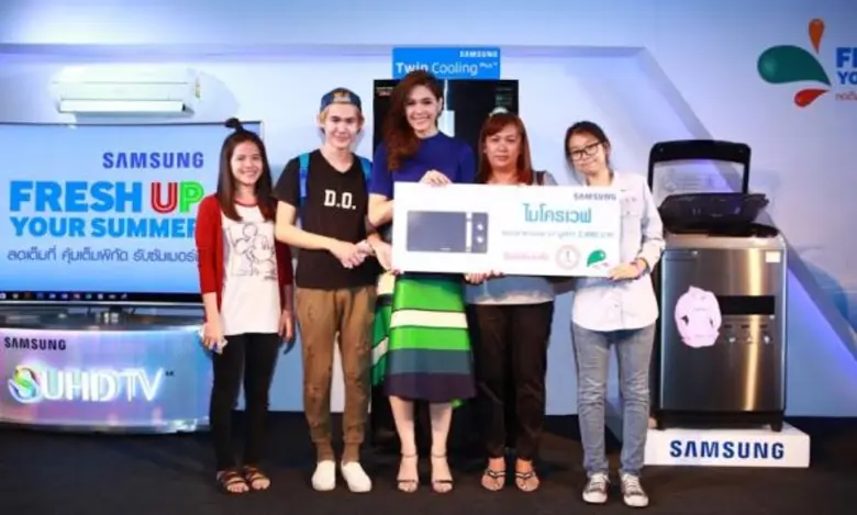ซัมซุง ควง “ชมพู่ อารยา” เปิดตัวแคมเปญโปรโมชันเครื่องใช้ไฟฟ้าสุดยิ่งใหญ่ “Fresh Up Your Summer” ณ เซ็นทรัลเฟสติวัล เชียงใหม่ 1-3 เม.ย. นี้