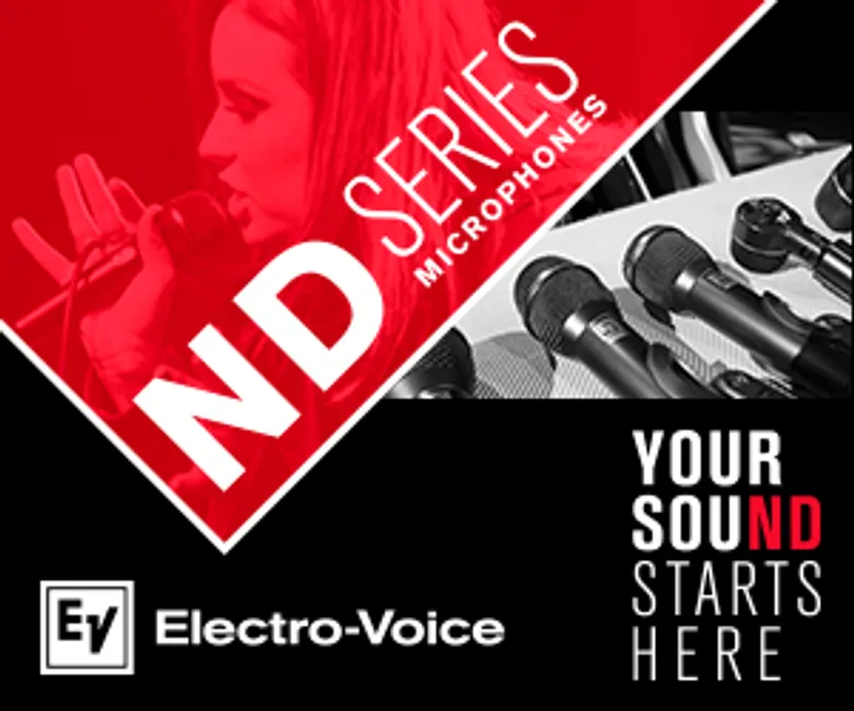 ไดนามิกไมโครโฟนรุ่น ND Series จาก Electro-Voice