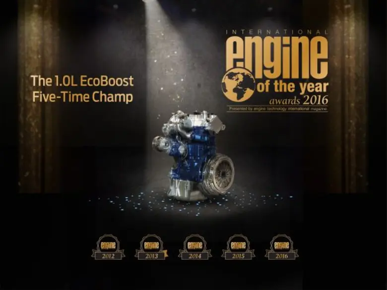 1.0-Liter Ford EcoBoost Wins Best Small Engine 'Oscar’ for 5th Year Running