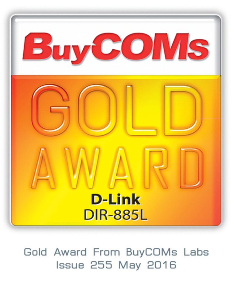 D-Link DIR-885L คว้ารางวัล BuyCOMs Gold Award โดยนิตยสาร BuyCOMs การันตีสินค้าคุณภาพ