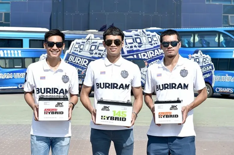 3เค แบตเตอรี่ ส่งต่อพลังที่ไม่มีวันสิ้นสุด มอบแบตเตอรี่ให้สโมสรบุรีรัมย์ในโครงการถิ่น 3เค