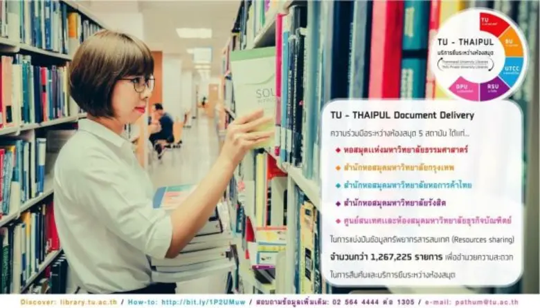 หอสมุดแห่งมหาวิทยาลัยธรรมศาสตร์ ร่วมกับ ห...