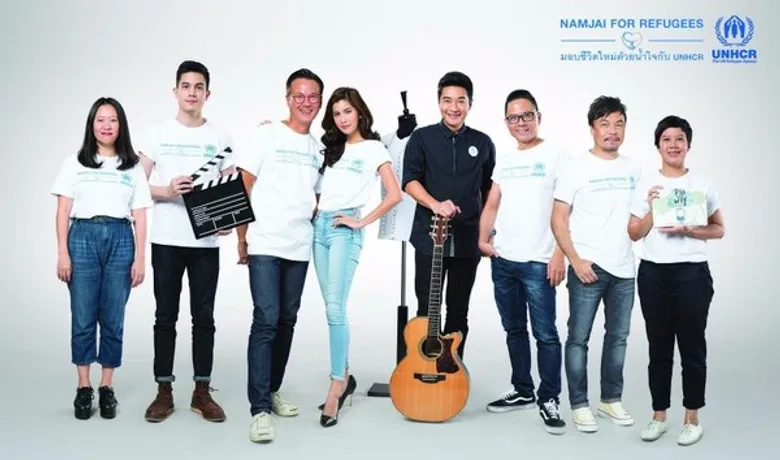 เหล่าคนดังในแคมเปญ NAMJAI FOR REFUGEES เปิดตัวผลงานในภารกิจพิเศษเพื่อผู้ลี้ภัย