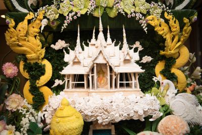 เป๊ะปังอลังเวอร์!! ชมผลงานแกะสลักผัก ผลไม้ เฉลิมพระเกียรติฯ ชิงถ้วยพระราชทานสมเด็จพระนางเจ้าฯพระบรมราชินีนาถ