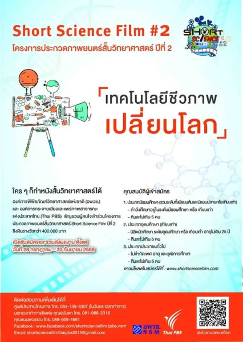 โครงการประกวดภาพยนตร์สั้นวิทยาศาสตร์ปีที่ 2