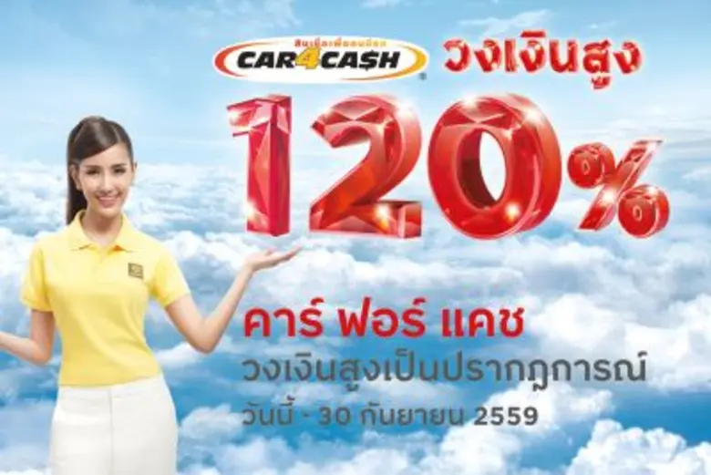 คาร์ ฟอร์ แคช" ผู้นำตลาดสินเชื่อเพื่อคนมี...