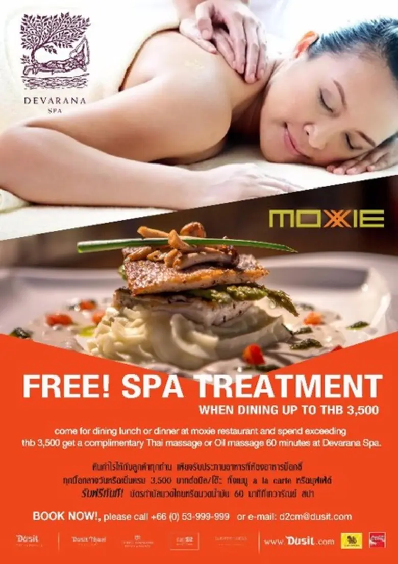 • Pay 3,500 FREE Spa Treatment ห้องอาหารม...