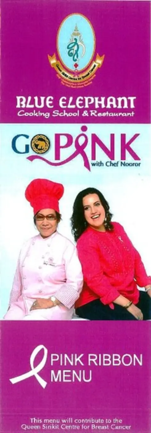 ภัตตาคารบลู เอเลเฟ่นท์ โดยเชฟนูรอ รังสรรค์เมนูสุขภาพ ภายใต้ชื่อ “GO PINK WITH CHEF NOOROR”