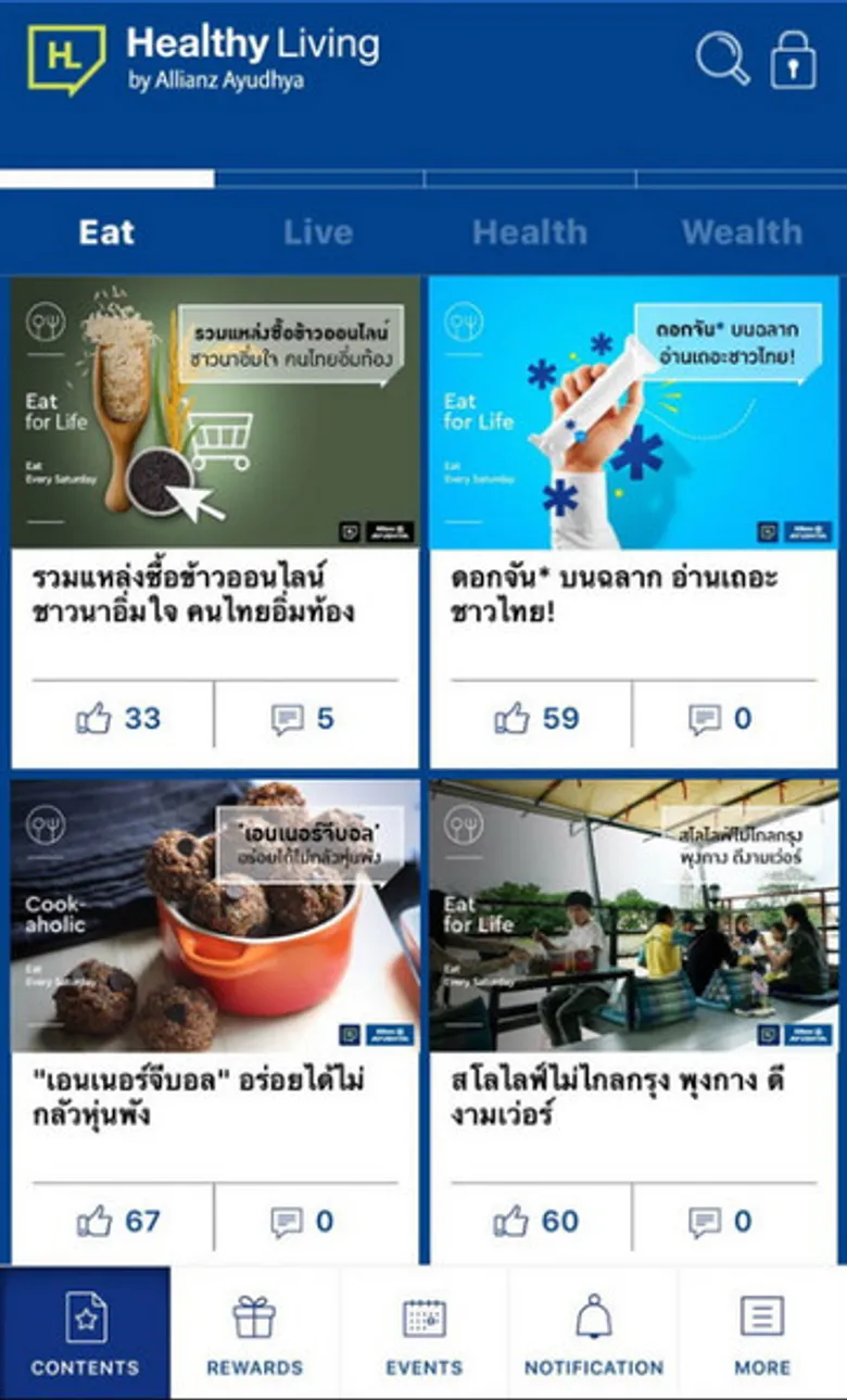 อลิอันซ์ อยุธยา ย้ำภาพผู้นำตลาดดิจิทัล ลุย content marketing เปิดตัว Healthy Living ดิจิทัลแพลตฟอร์มใหม่ล่าสุด ภายใต้แนวคิด “กินดี ชีวิตดี สุขภาพดี มีใช้จ่าย”