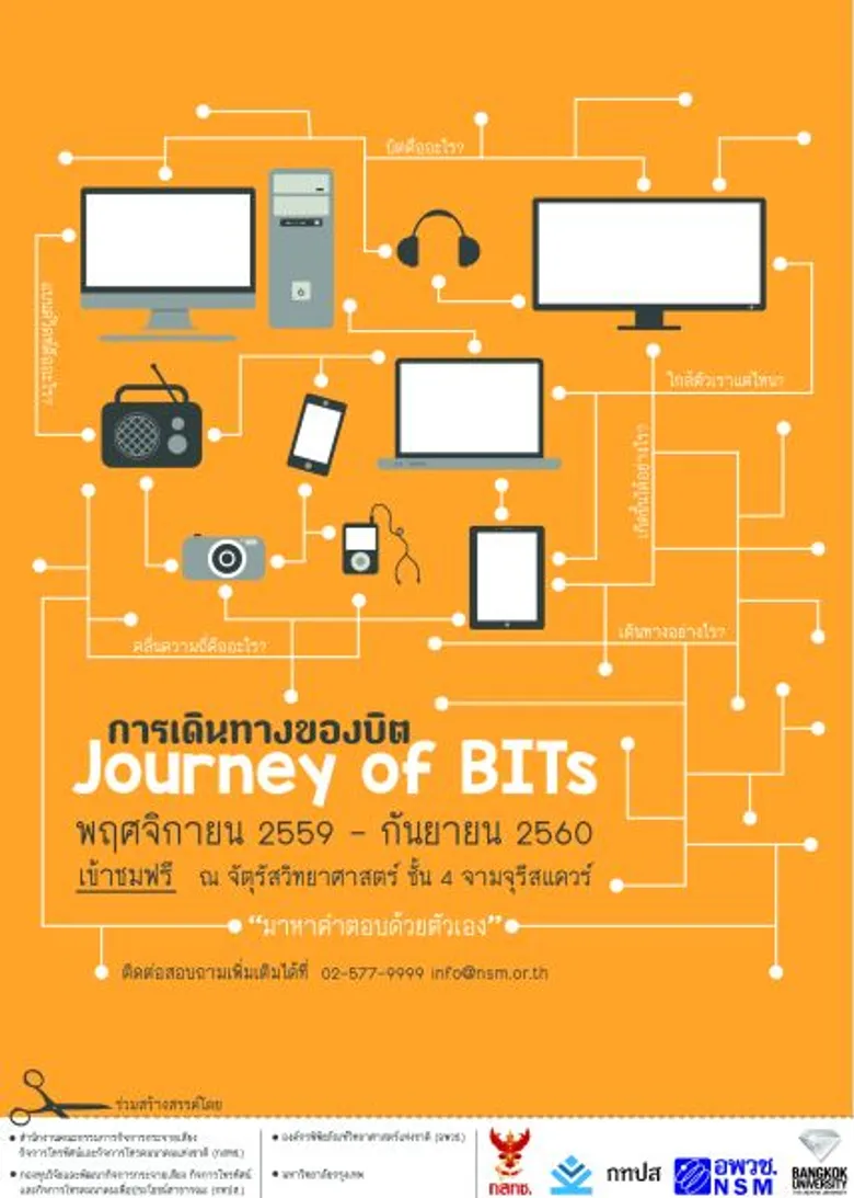 จัตุรัสวิทยาศาสตร์ อพวช. ร่วมกับ มหาวิทยาลัยกรุงเทพ เปิดตัวนิทรรศการ “การเดินทางของบิต: เทคโนโลยีการสื่อสารเบื้องหลังชีวิตดิจิทัล”