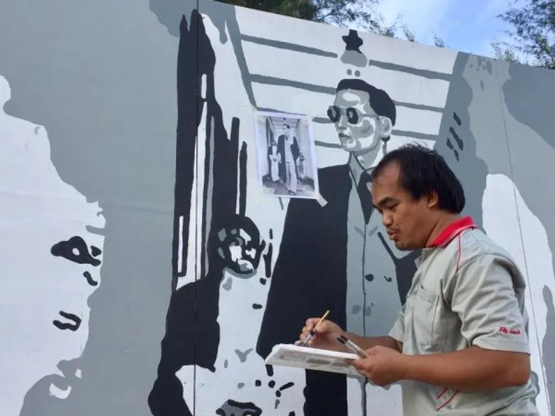 มรภ.สงขลา ผนึกองค์กรท้องถิ่น-สถาบันการศึกษา ร่วมวาดภาพพระบรมฉายาสาทิสลักษณ์ในหลวง ร.9