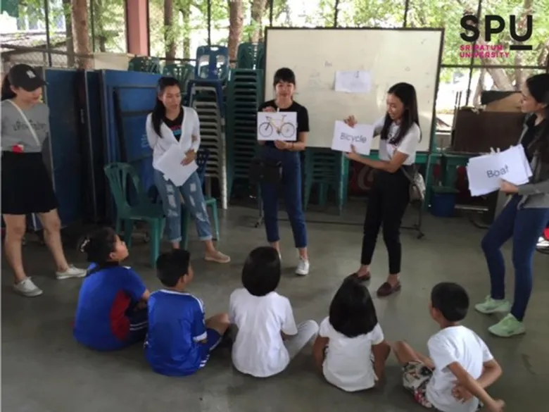 SPU : คณะศิลปศาสตร์ ม.ศรีปทุม บริการวิชาการสู่สังคม สอนภาษาต่างประเทศ ชุมชนเคหะบางบัว กทม.