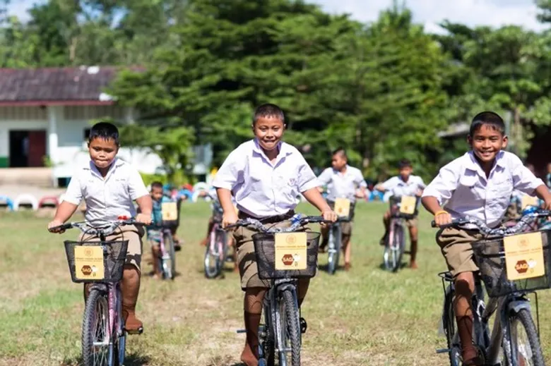 SAGI บริจาคเพื่อสร้างโอกาส กับโครงการ “ปั่นจักรยานไปโรงเรียน” ปี 3