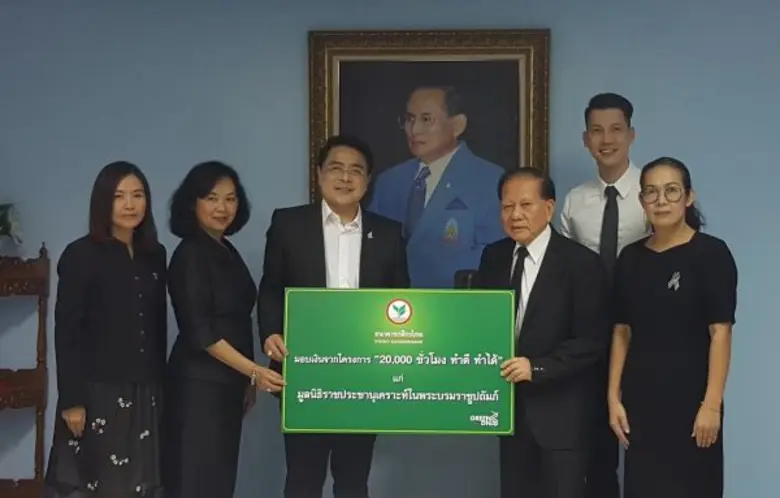 ภาพข่าว: กสิกรไทย มอบเงินบริจาคจากโครงการ 20,000 ชั่วโมง ทำดี ทำได้