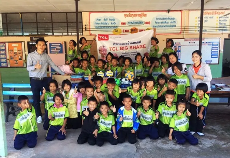 TCL สานต่อแคมเปญเพื่อสังคม “TCL BIG SHARE” เดินหน้ามอบอุปกรณ์กีฬา ณ โรงเรียนบ้านทุ่งแก จังหวัดเชียงใหม่ ครบ 4 แห่งในถิ่นทุรกันดาร