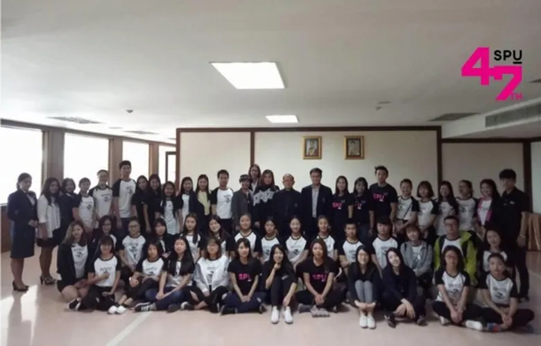 SPU : เชื่อมสัมพันธ์ นักศึกษาโครงการ"Study Abroad Program in Thailand @SPU " เยี่ยมชม ม.ศรีปทุม ชลบุรี