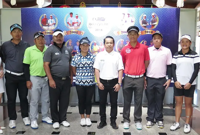 ภาพข่าว: 'โปรทีม-รัฐธีร์’ กอดคอมือดัง พาเหรดเข้ารอบชิง 'ลิโพ กอล์ฟ ทีม 2016’