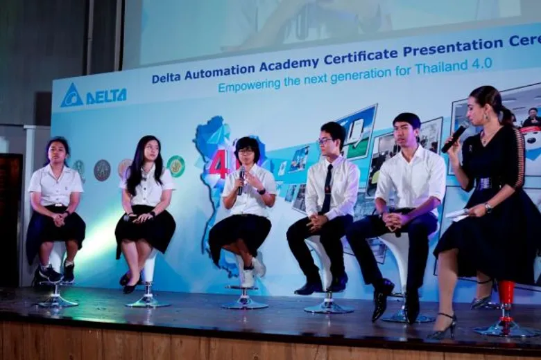เดลต้า อีเลคโทรนิคส์ ร่วมกับ 5 มหาวิทยาลัย จัดงาน Delta Automation Academy 2017 และเปิดเวทีเสวนา “นักศึกษาไทยเปิดใจ...ไทยแลนด์ 4.0”