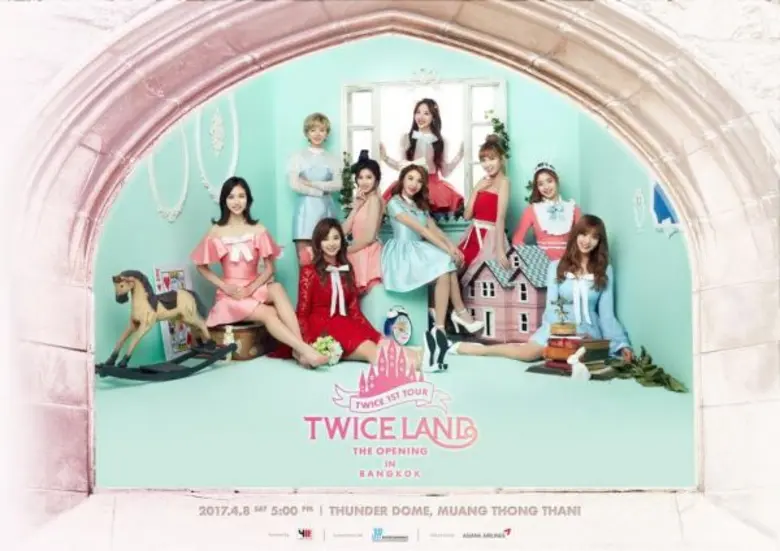 งานเกิร์ลกรุ๊ปก็มา! “กึ้ง-โฟร์วันวันฯ” คว้า 9 สาว “ทไวซ์” (TWICE) ประเดิมคอนเสิร์ตใหญ่ครั้งแรก เริ่มเปิดจองบัตรเสาร์นี้ที่ไทยทิคเก็ตฯ