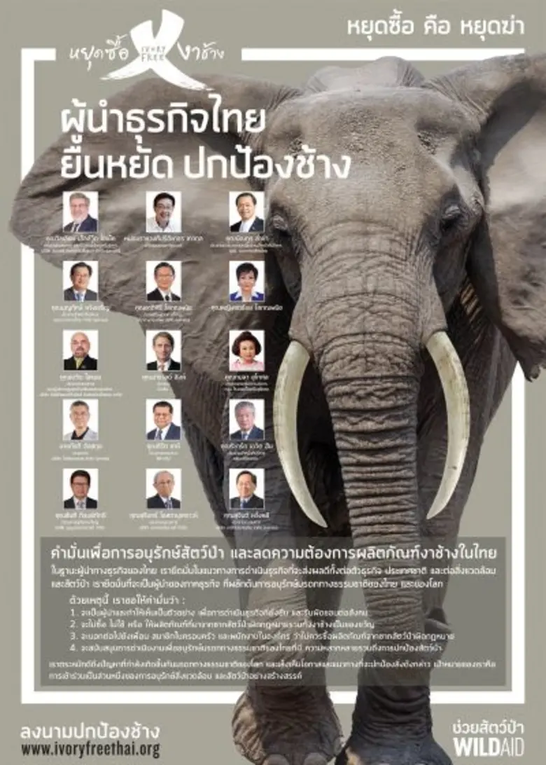 องค์กรไวล์ดเอด ช่วยสัตว์ป่า (WildAid) ผนึ...