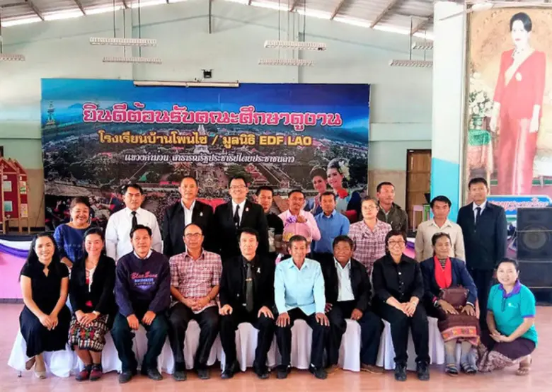 ลาวศึกษาดูงานโครงการยิ่งเท่ ยิ่งน่ารักเพราะกินโปรตีน ผักและผลไม้ ภายใต้การดูแลของมูลนิธิ EDF