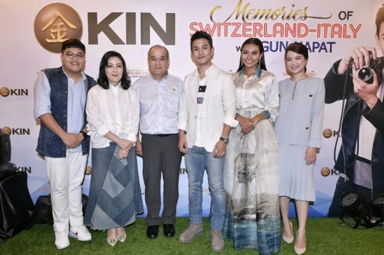 กัน-แก้ม-โดมร่วมแจกโชคแคมเปญ Kin Memories of Switzerland & Italy with Gun Napat