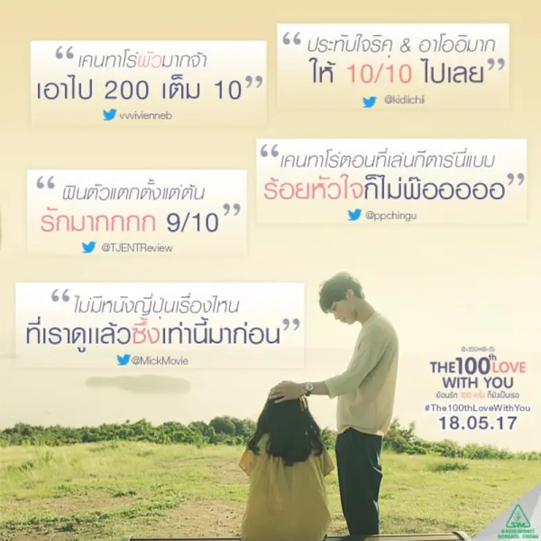 รวม 100 รีวิว  The 100th love with you ย้อนรัก 100 ครั้งก็ยังเป็นเธอ