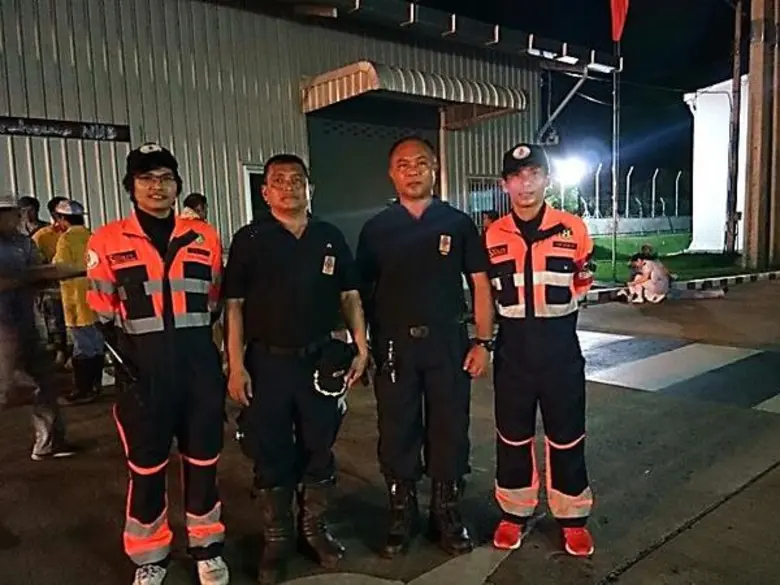 ปภ. โดย ศูนย์ ปภ.เขต 1 ปทุมธานี ร่วมฝึกซ้อมแผนปฏิบัติการโต้ตอบภาวะฉุกเฉินในโรงงาน