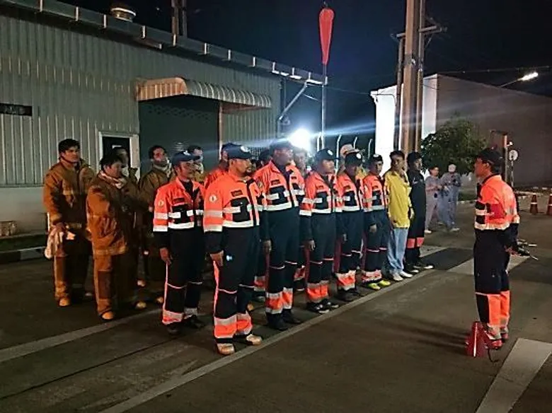 ปภ. โดย ศูนย์ ปภ.เขต 1 ปทุมธานี ร่วมฝึกซ้อมแผนปฏิบัติการโต้ตอบภาวะฉุกเฉินในโรงงาน