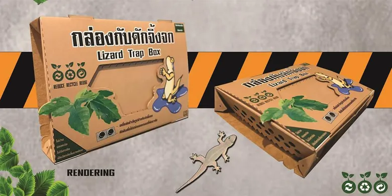 นศ.มทร.ธัญบุรี ออกแบบกล่องดักจิ้งจก
