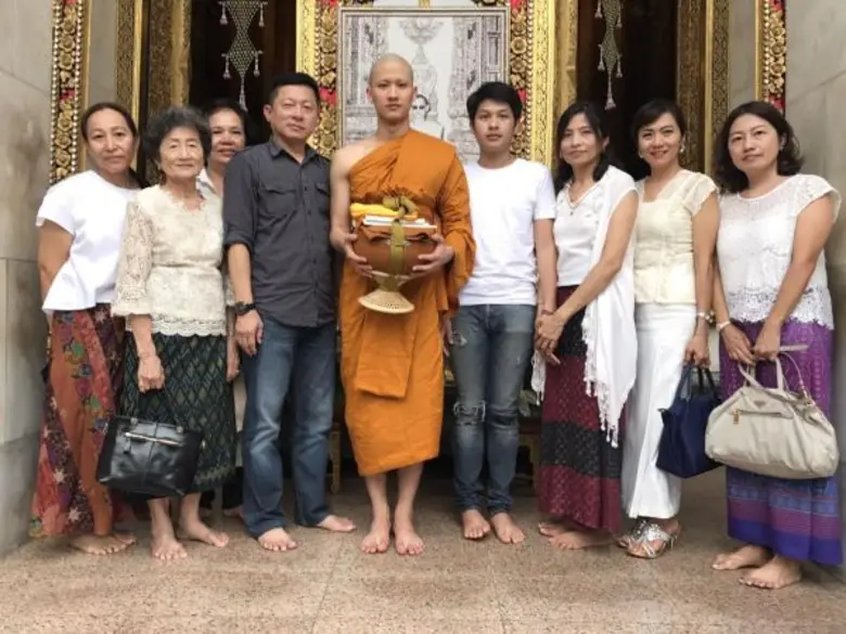 "เต-ตะวัน" ภูมิใจ บวชทดแทนคุณพ่อแม่ ได้ฉายา "ธมฺมเตโช"