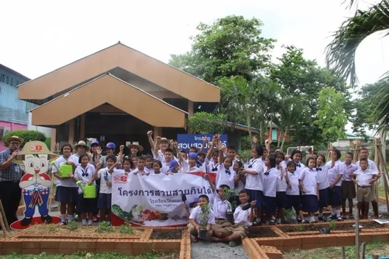 บมจ.ไทยเซ็นทรัลเคมีฯ จับมือโรงเรียนในชุมชนนครหลวง ร่วมสร้างโครงการ “สวนสวยกินได้” ปลูกฝังความรู้ด้านการเกษตรเบื้องต้น และการใช้ปุ๋ยเคมีอย่างถูกต้องให้แก่เยาวชนในท้องถิ่น