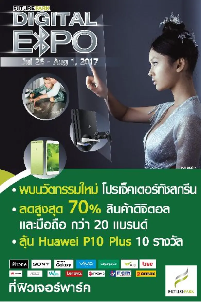 ศูนย์การค้าฟิวเจอร์พาร์ค ร่วมกับสินค้าดิจ...