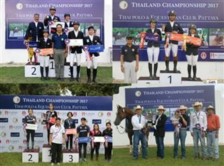 ผลการแข่งขันกีฬาขี่ม้าชิงชนะเลิศแห่งประเทศไทย “ไทยแลนด์ แชมป์เปี้ยนชิพ 2017”