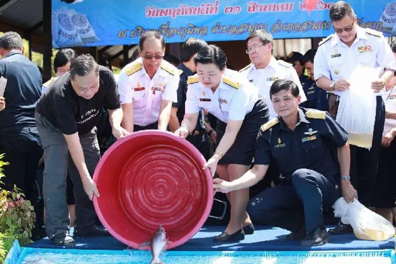 กรมประมง…เปิดโครงการธนาคารอนุบาลรักษาพันธุ์สัตว์น้ำถวายเป็นพระราชกุศลพ่อของแผ่นดิน ณ เขื่อนภูมิพล