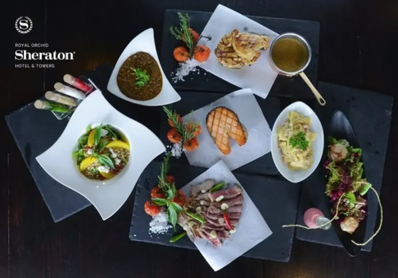 ลุ้นทานฟรีนานาเมนูกริลล์ บรรยากาศริมแม่น้ำเจ้าพระยา เพียงติดตามไลน์แอท ของโรงแรมรอยัล ออคิด เชอราตัน